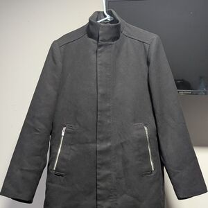 H&M Men's Black Trench Coat